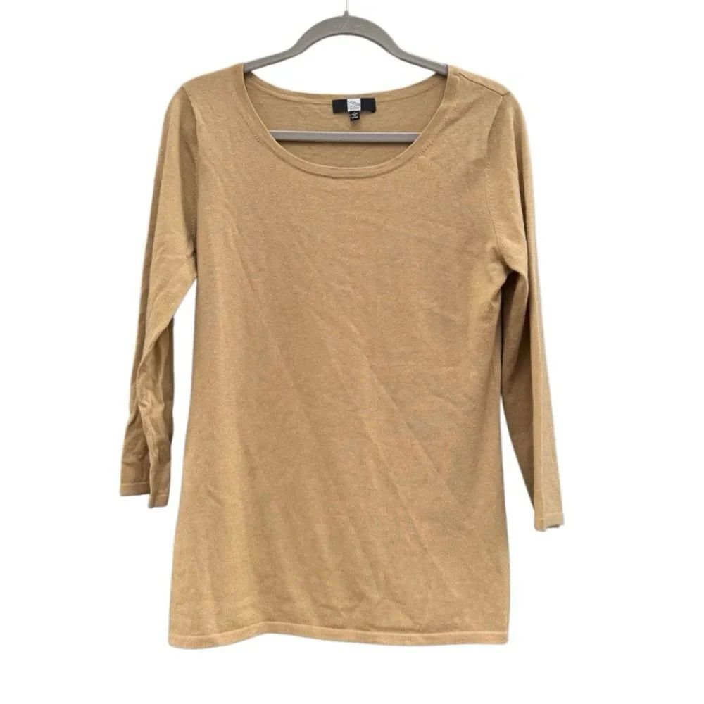 Saks Fifth Avenue Women's Cashmere Wool Blend Crew Neck Long Sleeve Top - Large